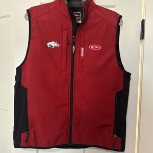 Men's Red and Black Razorback Vest